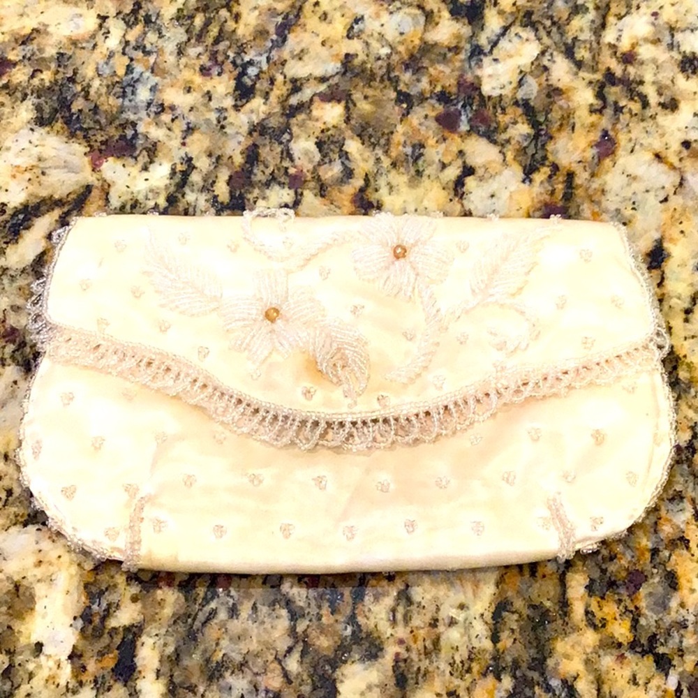 1950’s era beaded clutch purse, made in Hong Kong